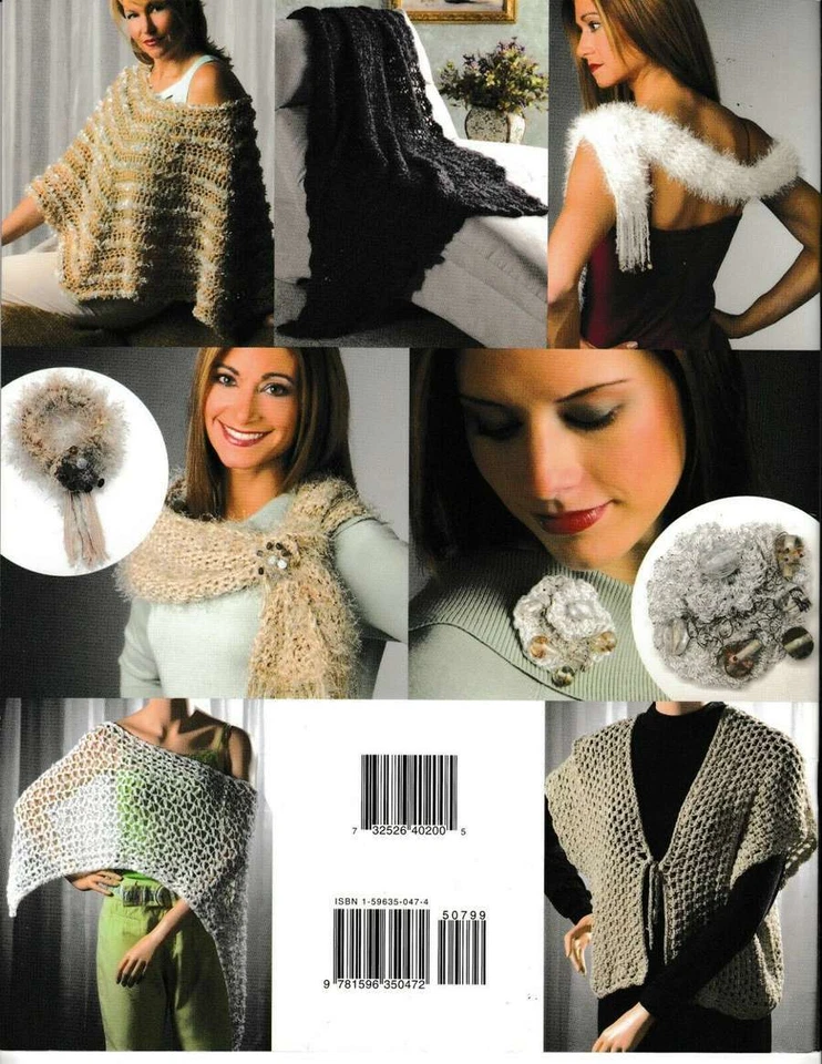 NEW DESPERATE CROCHET 9 FUN & EASY DESIGNS PONCHO/SHRUG/MORE!!! - Image 2 of 2