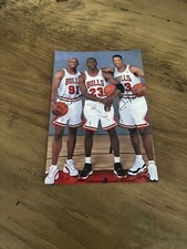 Jordan Pippen Rodman x Bulls - Repro Autogramm 10.5x14.8
