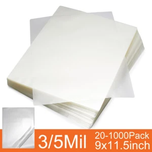 5Mil 3Mil Clear Thermal Laminating Pouches Letter 9"x11.5" Size Laminator Sheets