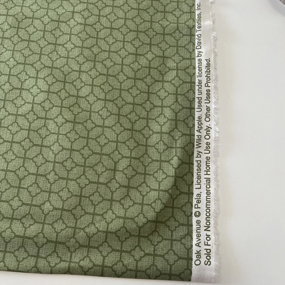 Fabric David Textiles 1 yard X 43”Green Sewing Quilting Apparel Cotton #1B33 - Image 3 of 4