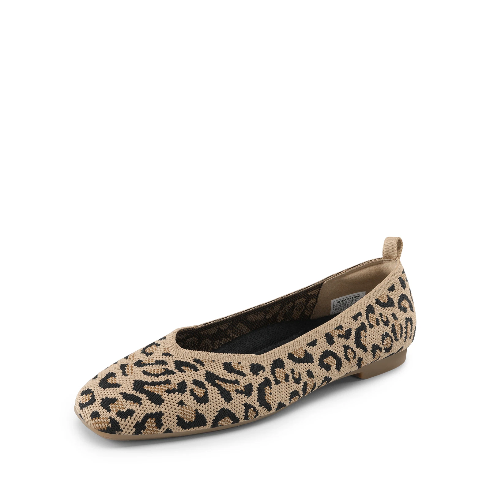 Women Slip On Square Toe Comfortable Slip On Casual Flat Shoes Dress Shoes