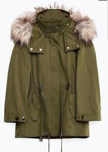 zara green parka