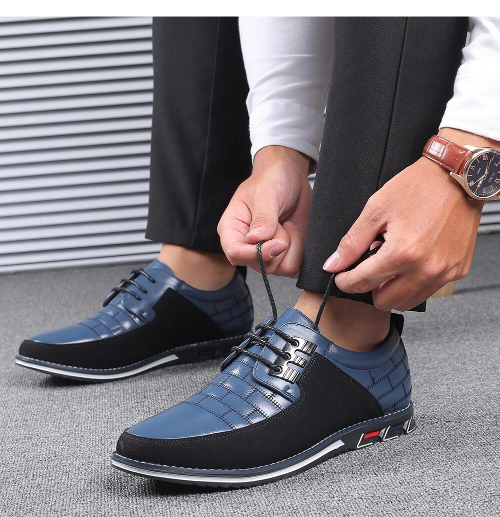 Zapatos De Lujo Moda Elegantes Finos De Vestir Para Hombre Leather Casual Shoes