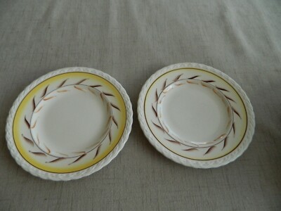 Vernonware Pottery ''Arcadia'' (2) 6 1/2'' Bread Plates                        16-3
