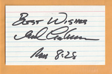 Marcel Lachemann Oakland A's AUTO Signed 3x5 Card USC Trojans