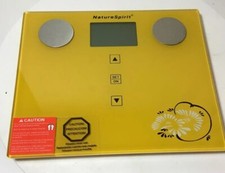 Digital Weighing Scale NatureSpirit Body Composition Back Lid LCD Display NEW