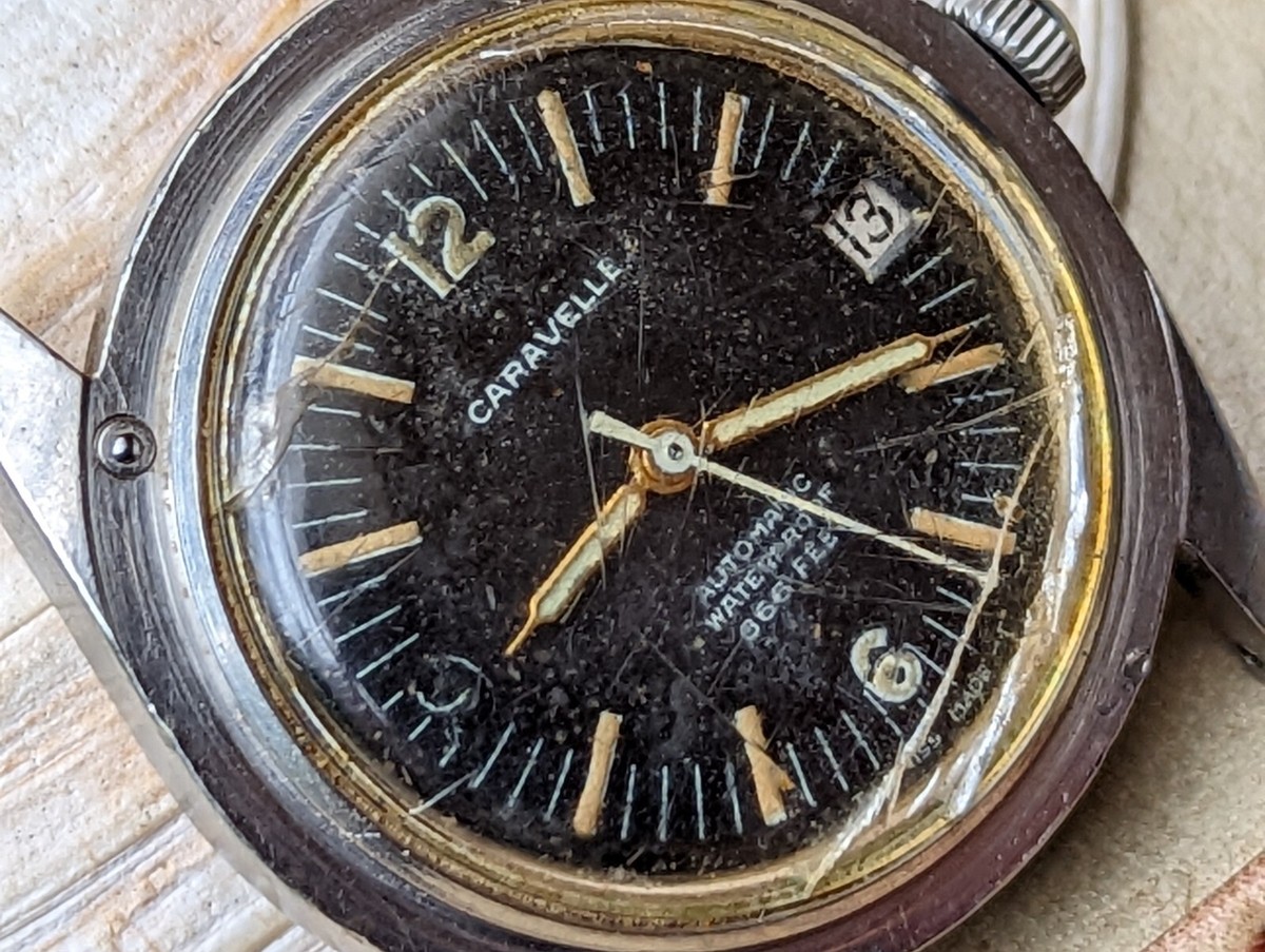 Vintage 1967 Bulova Caravelle 665 Sea Hunter Divers Watch FOR