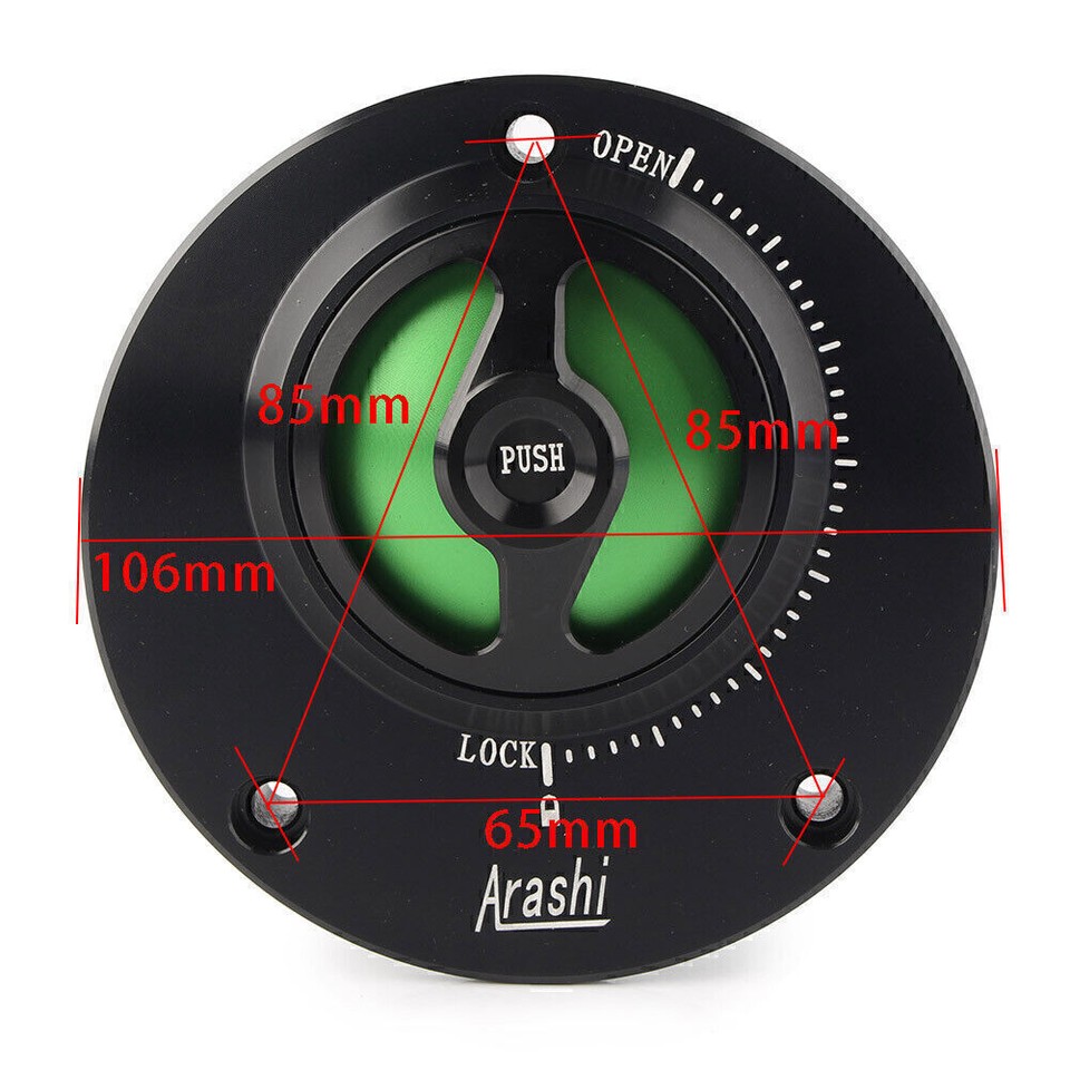 Fuel Filler Cover Gas Tank Cap For Yamaha FJR1300 FZ1 FZ6 YZF R1 R6