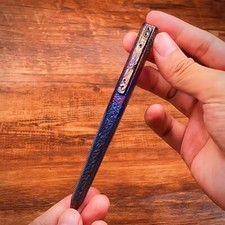 EDC Titanium Meteorite Pattern Pocket Kugelschreiber B&uuml;ro Signatur Schreibwaren