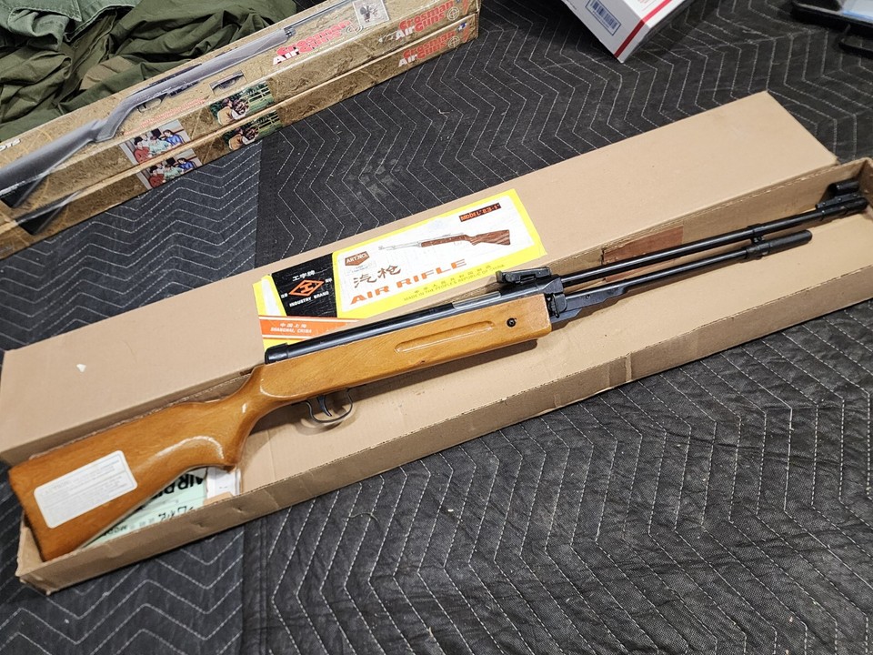 Vintage Chinese Air Rifle Pellet Gun .22 cal. Unused But TESTED eBay