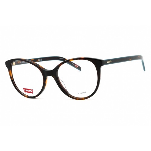 Levi's Damen Brille Havanna Kunststoff Cat Eye Vollrand Gestell LV 1031 0086 00