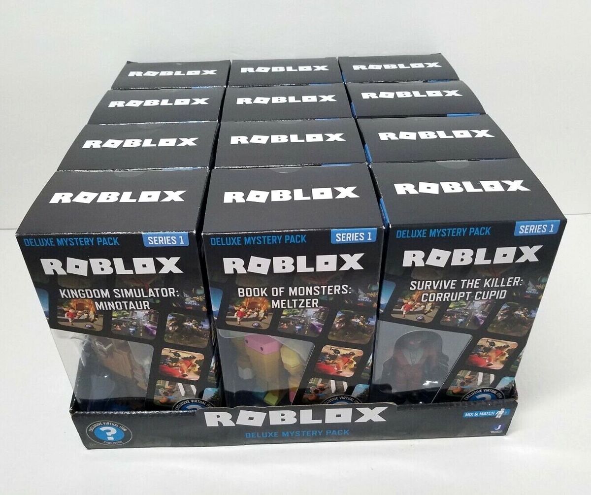  Roblox Deluxe Mystery Pack Action Figure Series 1 2 - Includes  Exclusive Virtual Item (Choose Figure) (Muscle Legends: Muscle King) : Toys  & Games