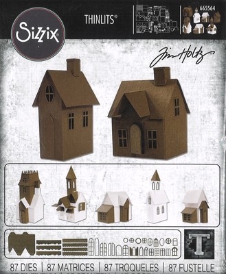 Sizzix Thinlits Stanzen 665564 Village Collection by Tim Holtz