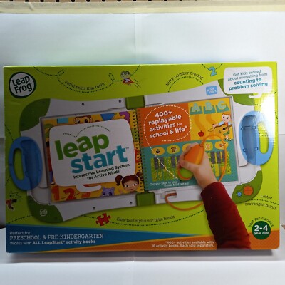 Leap Start LeapFrog Interactive Learning System Book Reader w/ Box - TESTED