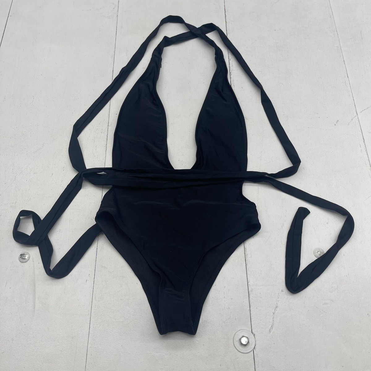 One Piece Swimsuit Shein Swimwear Reviews Shein Black Wrap Around