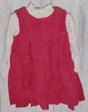 Chaps Pink Jumper Dress 18 months Children's Place Ivory Shirt 12-18 *W24