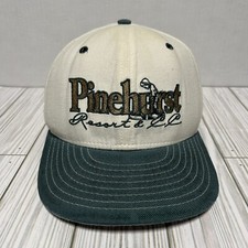 VINTAGE Pinehurst Hat Cap New Era Fitted 7 3/8 59Fifty Golf Course Made In USA