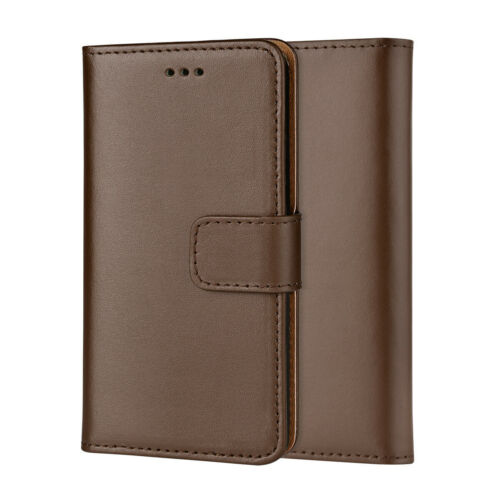 REAL LEATHER WALLET STAND CASE CARD POCKET FOR IPHONE 7/8/11/12/13 Pro Max/14/15 - Picture 25 of 37