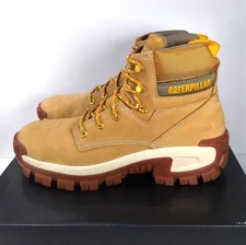 Caterpillar Invader Hi ST Mens Steel Toe Work Boot Size 11 SR EH Honey P91286