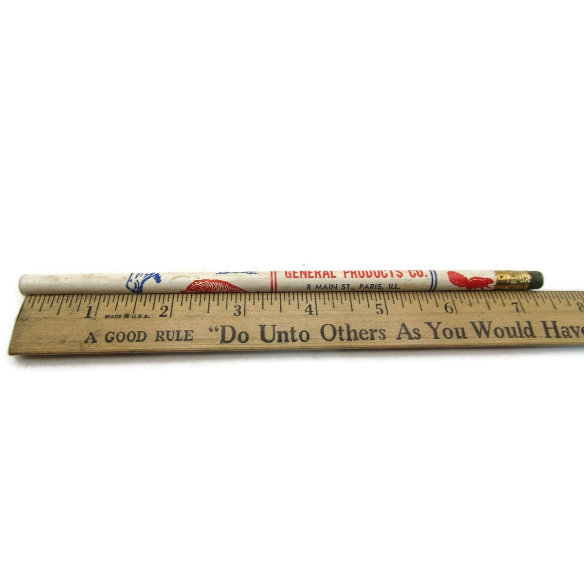 Lot de 5 Anciens Crayons à Papier Publicitaires Vintage