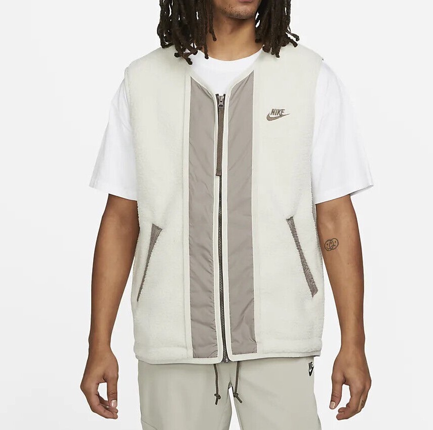 Nike Sportswear Sport Essentials Fleece Vest DD5025-072 Men's Size-L NWT