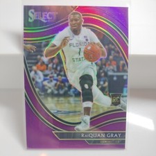 Raiquan Gray 2021-22 Chronicles Select Purple Prizm 01/49 1st of run rookie