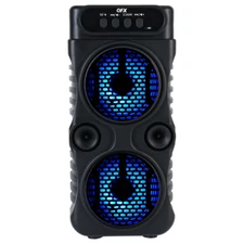 QFX BT-23 Dual 3" Rechargeable Party Speaker +Bluetooth +Phone Tray +Free Mic