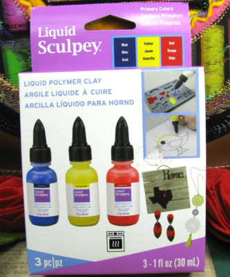 Liquid Sculpey, Primary Colors, NEW, Bakeable Liquid Polymer Clay, On SALE! NIB