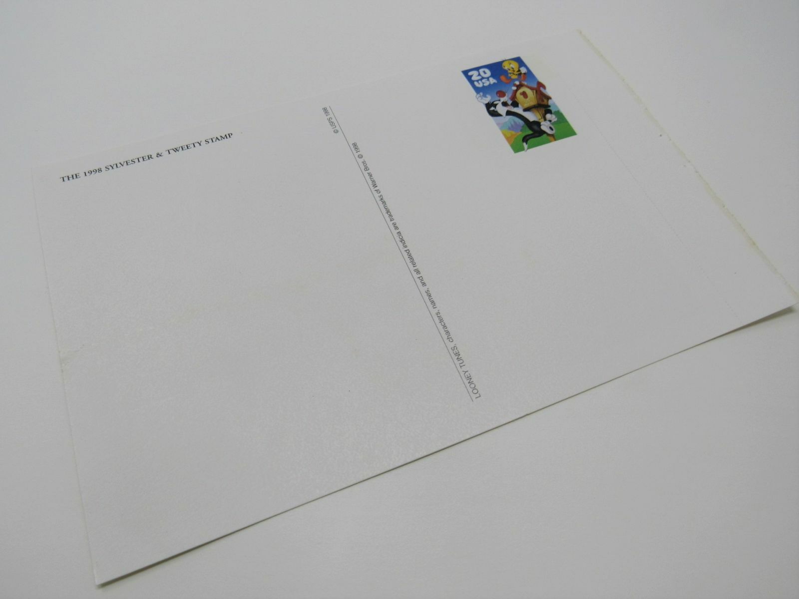 USPS Scott UX291 20c Sylvester And Tweety Postal Card Warner Brothers