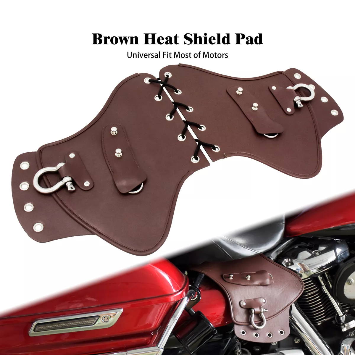 Leather heat shield hot sale for harley davidson