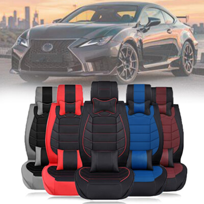 Luxury Leather Car Seat Covers 2/5-Seats Cushion For Lexus IS 250 GS300 RC350