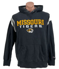 Missouri Tigers Heavyweight Mizzou Champion Sweatshirt Hoodie Embroidered y2k L