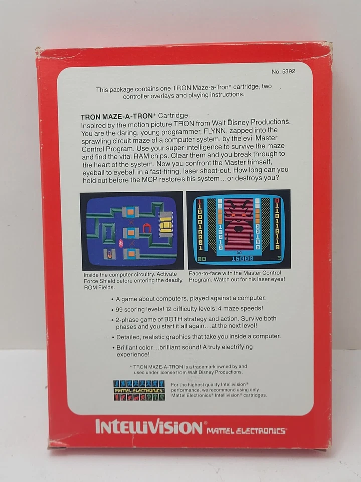Intellivision Armor Battle & Tron Maze-A-Tron - Image 4 of 4