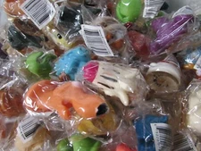 ANIMOLDS 200 TOYS BULK LOT MIX PARTY FAVOR SUCTION CUP ANIMALS FACES GIFTS