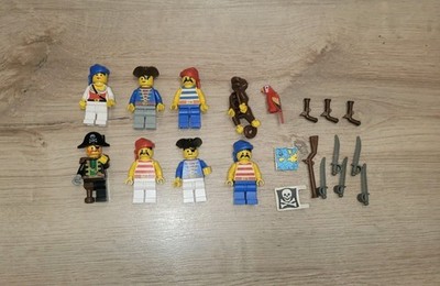 Lego Piraten Minifiguren Barracuda 6285 + Zubehöhr mit Kapitän Vintage  pi055
