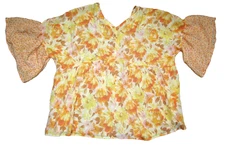 CATO FLORAL TOP BLOUSE SHIRT WOMENS PLUS SIZE 22/24 W