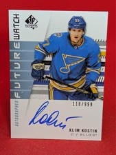 2019-20 SP Authentic Future Watch Rookies /999 Klim Kostin #246 Rookie Auto RC!