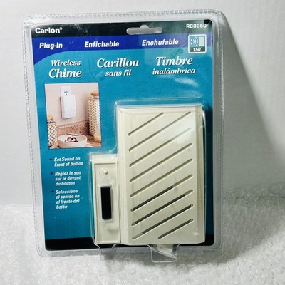 New Carlon Plug-In Wireless Door Chime RC3250 Doorbell w/ 13 Sound Options 150 
