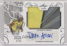 2016 Leaf US Army All-American Bowl Silver 2/35 Devin Asiasi Patch Auto 2t9