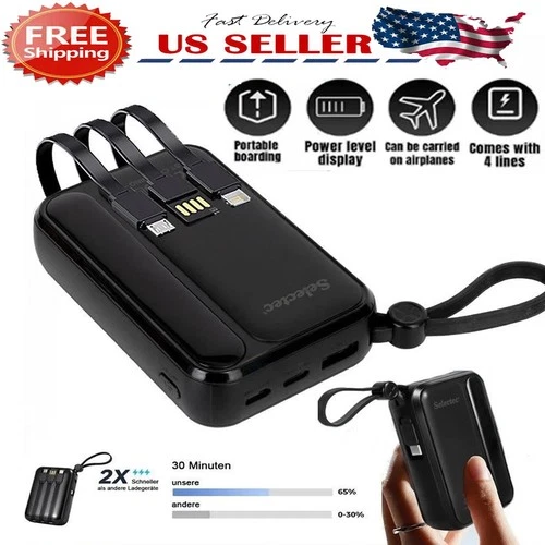 50000mAh Power Bank USB-C Pack Backup Battery Fast Charger For Mobile Phone