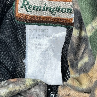 Remington Hoodie Youth Size Medium Camo Mossy Oak Breakup Hunting