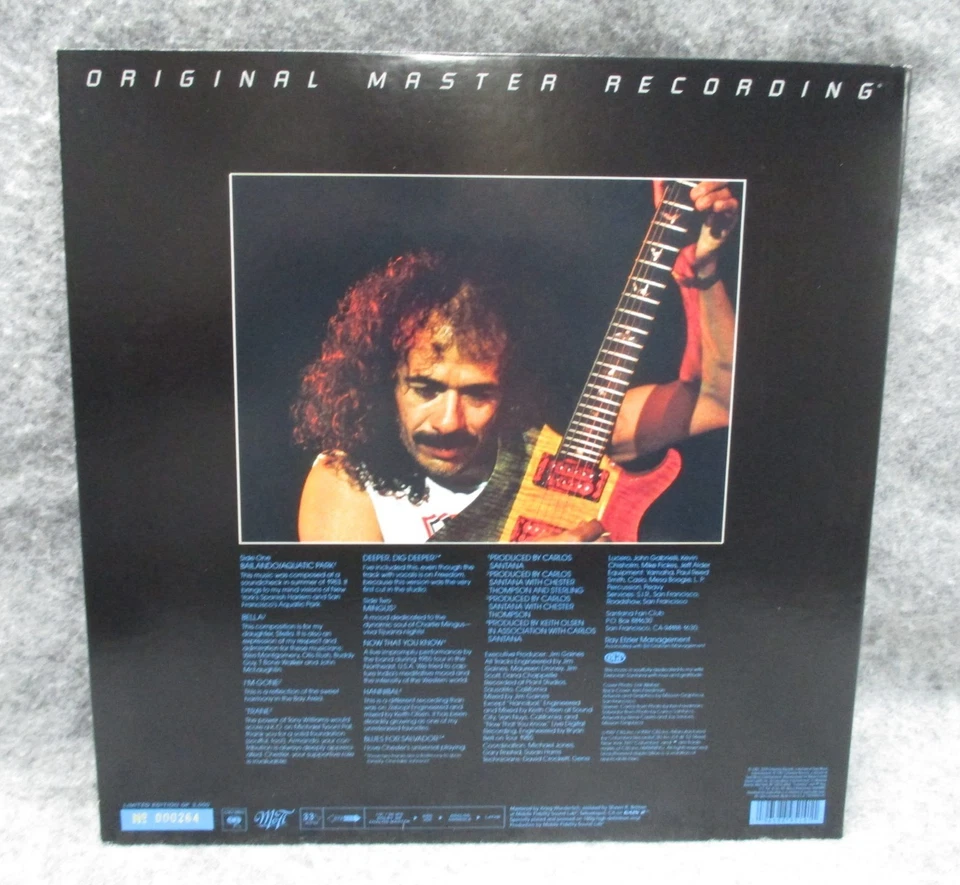 SANTANA Blues For Salvador Mobile Fidelity Sound Lab MFSL 1-560 MOFI Vinyl 180g - Image 3 of 4