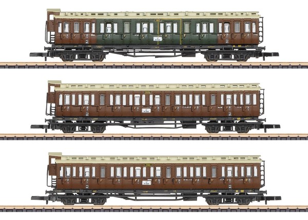 MäRklin Z 87568 Abteilwagen-Set 1./2./3. Klasse Der Kpev - Neu + Ovp-image