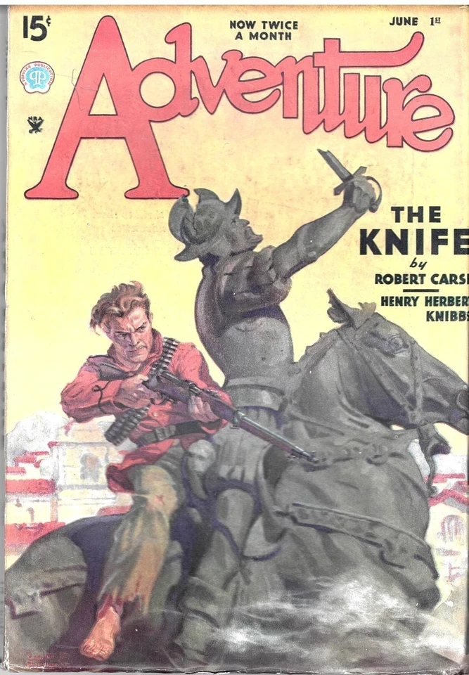 Adventure US Pulp Magazine June 1st 1935 Robert Carse James R Hendryx etc - Image 1 of 1