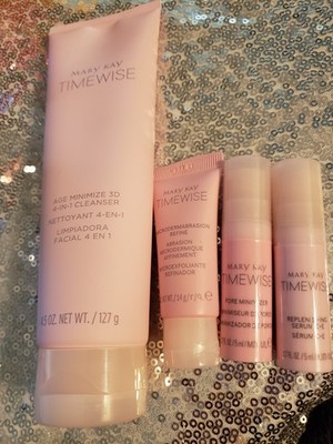Mary Kay TimeWise Cleanser, Microdermabrasion, Pore Minimizer, Serum - $80 value