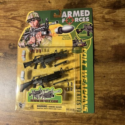 1/6th Scale Armed Forces  IN TOYZ Colt Weapons M16 Machine Gun InToyz M203 MX177