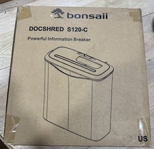 Bonsaii 8-Sheet Strip Cut Paper Shredder CD/Credit Card Shredder for Home Office