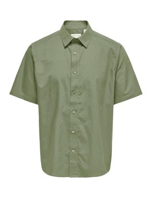 ONLY & SONS Herren Hemd Deep Lichen Green Größe