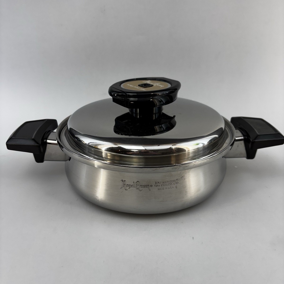 ロイヤルクイーンSun  8インチGourmet Skillet Royal Queen Temp Tone Plus 5 Ply Stainless Steel Multi Core 8