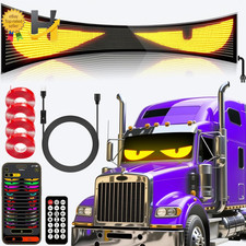 69.4" XL Devil Eyes Light Truck Eyes Lights Windshield Programmable LED Flexible